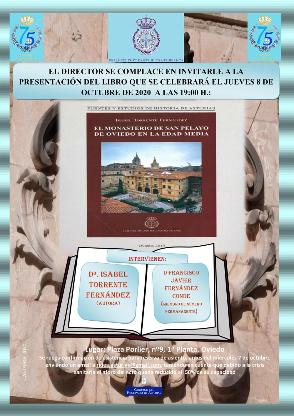 Imagen - Presentación del libro: El monasterio de San Pelayo de Oviedo en la Edad Media