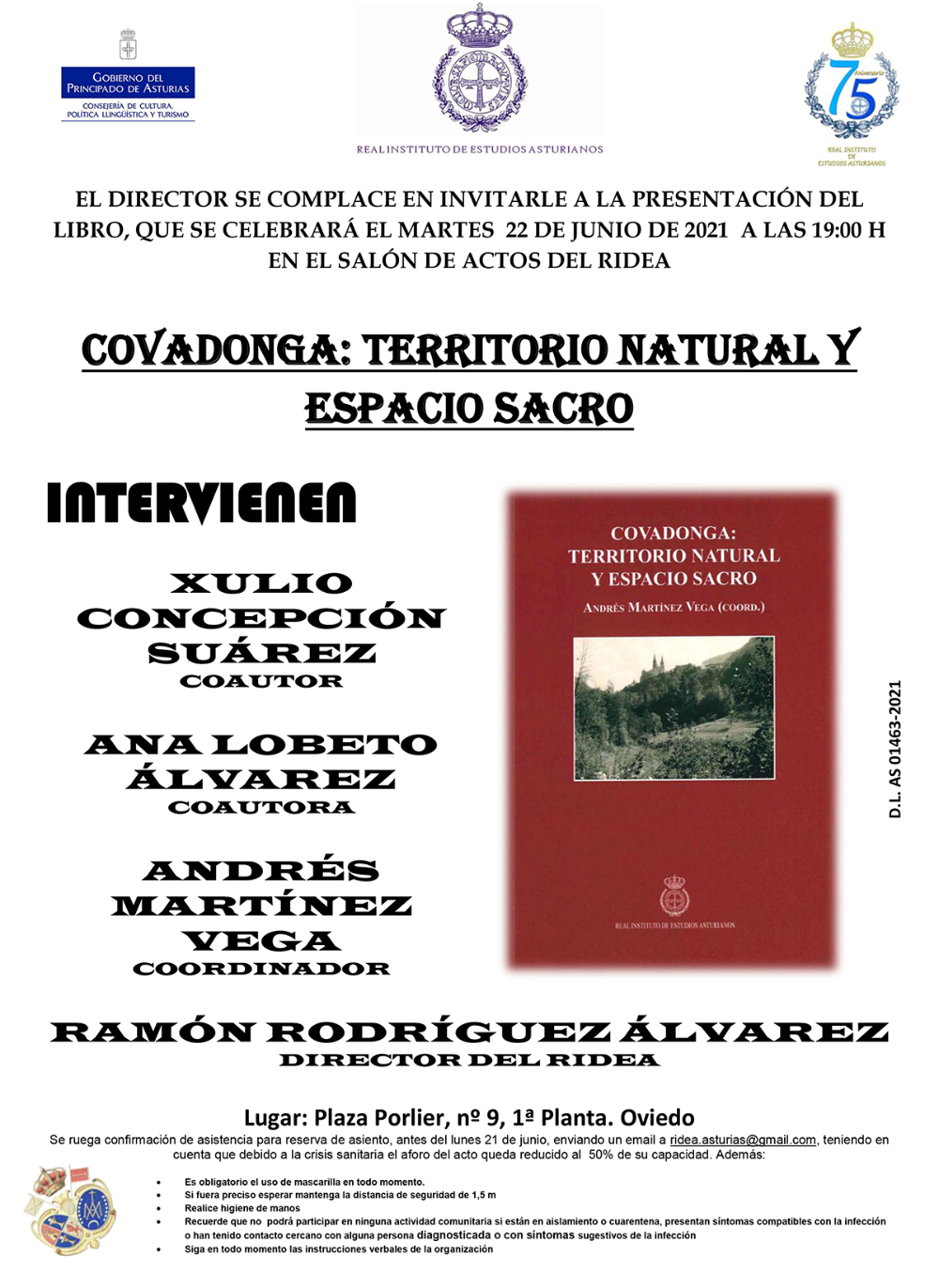 Imagen - Presentación del libro COVADONGA: TERRITORIO NATUrAL Y ESPACIO SACRO