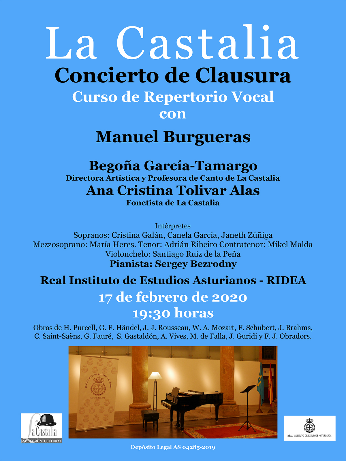 Imagen - Concierto de Clausura Curso de Repertorio Vocal (LA CASTALIA)