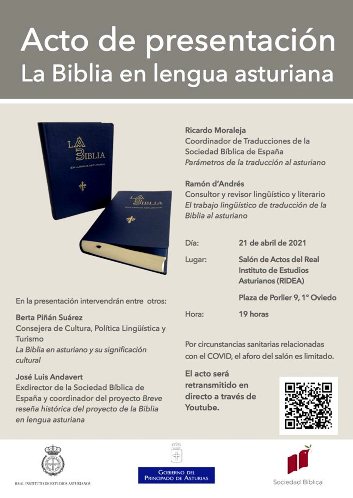Imagen - Presentación de La Biblia en Llingua Asturiana