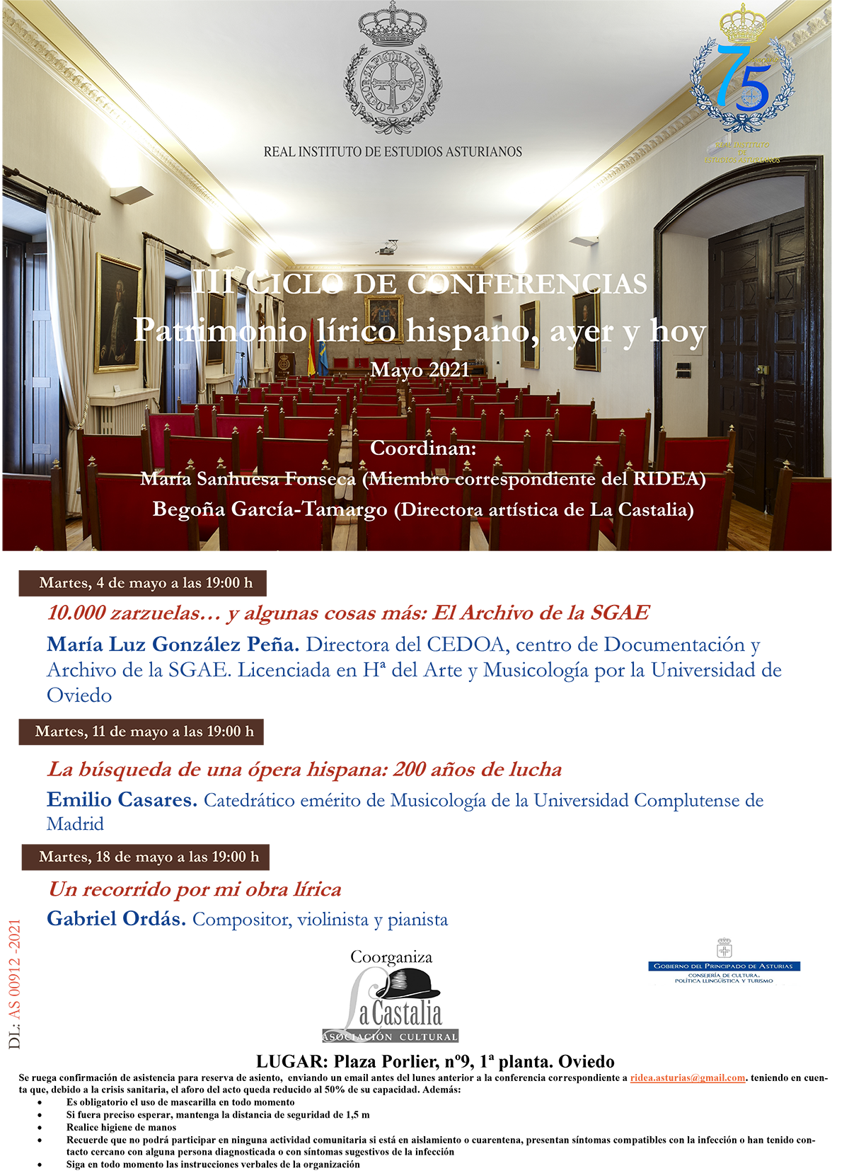 Imagen - III CICLO DE CONFERENCIAS Patrimonio lírico hispano, ayer y hoy