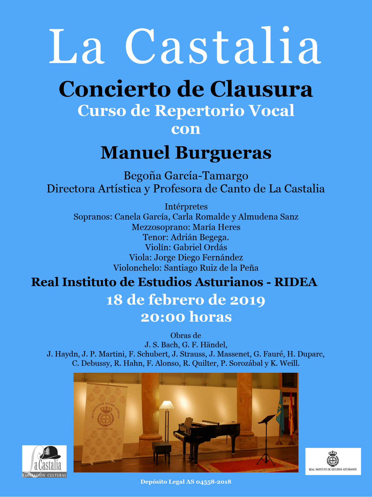 Imagen - Concierto de Clausura Curso de Repertorio Vocal con Manuel Burgueras