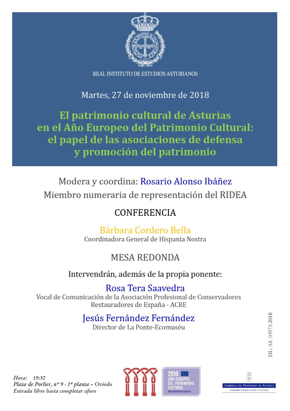 Imagen - El patrimonio cultural de Asturias en el Año Europeo del Patrimonio Cultural: el papel de las asociaciones de defensa y promoción del patrimonio