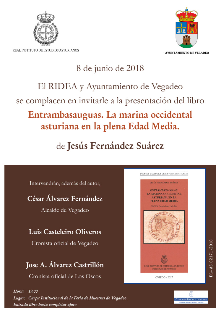 Imagen - Presentación del libro Entrambasauguas. La marina occidental asturiana en la plena Edad Media