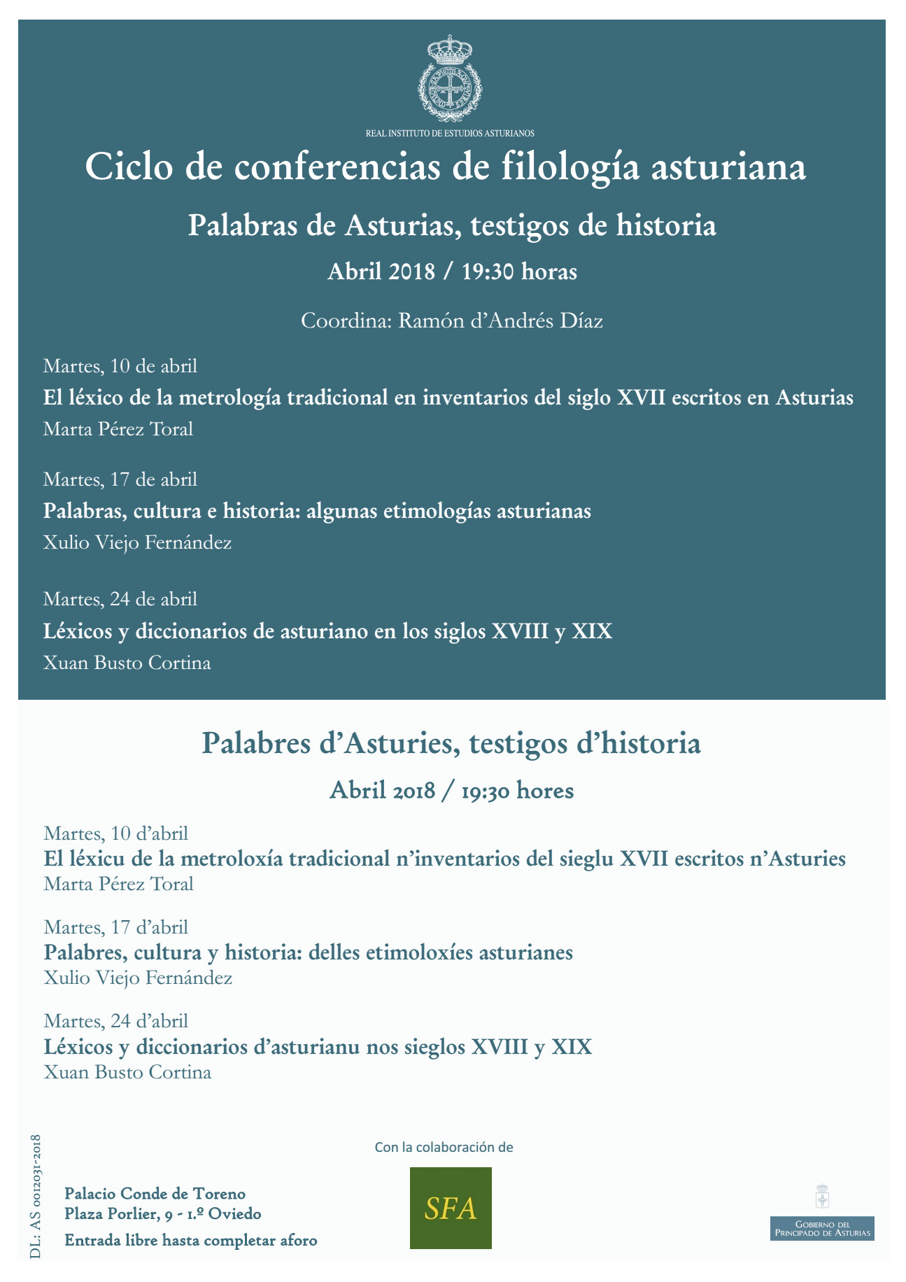 Imagen - Ciclo de conferencias de filología asturiana