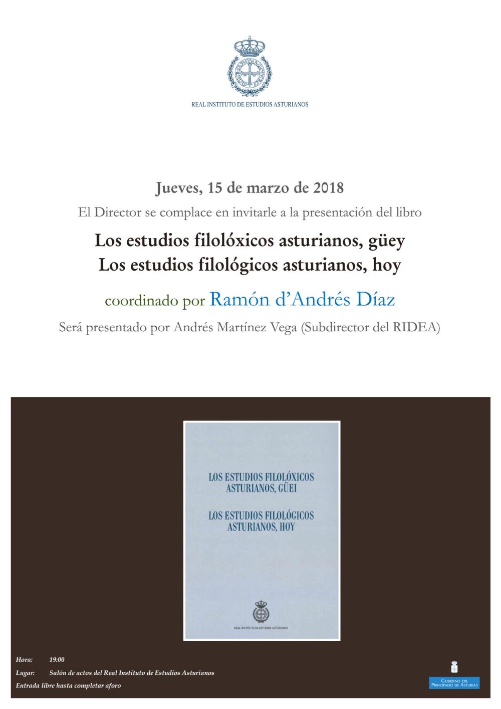 Imagen - Presentación del libro Los estudios filolóxicos asturianos, güey. Los estudios filológicos asturianos, hoy