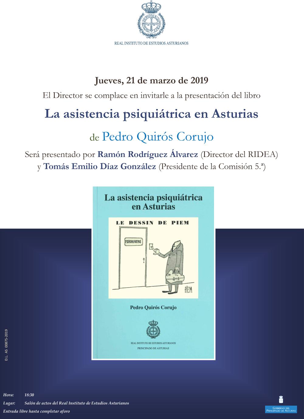 Imagen - Presentación del libro La asistencia psiquiátrica en Asturias