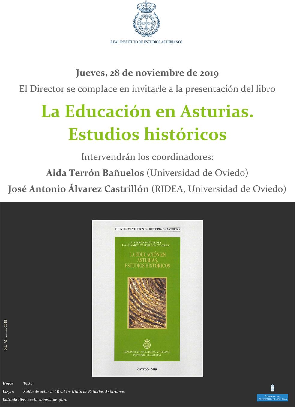 Imagen - Presentación del libro La Educación en Asturias. Estudios históricos