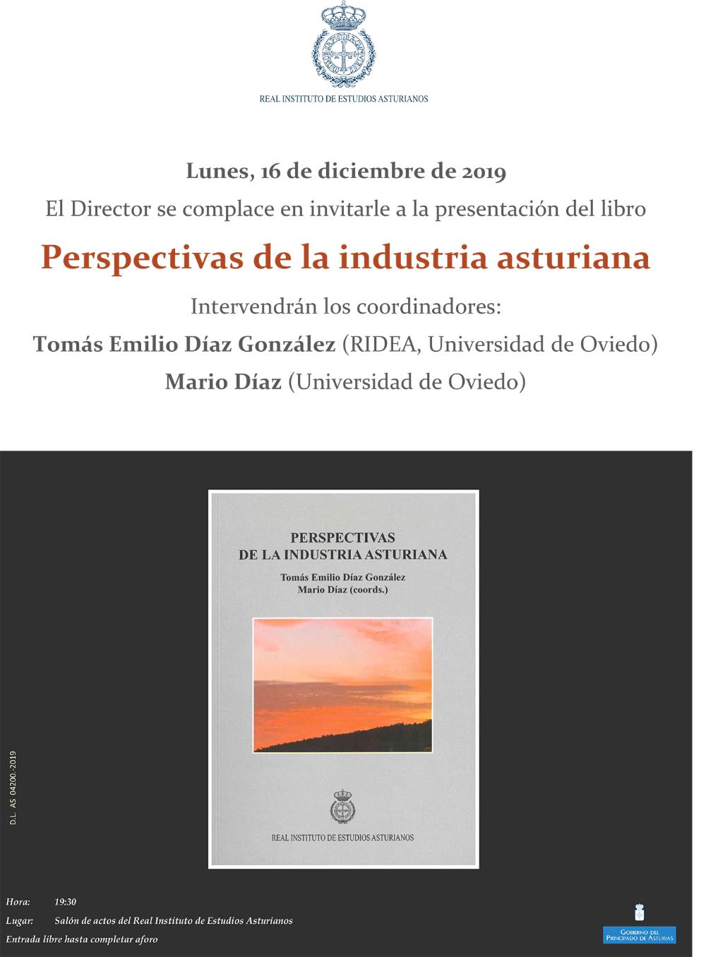 Imagen - Presentación del libro Perspectivas de la industria asturiana.