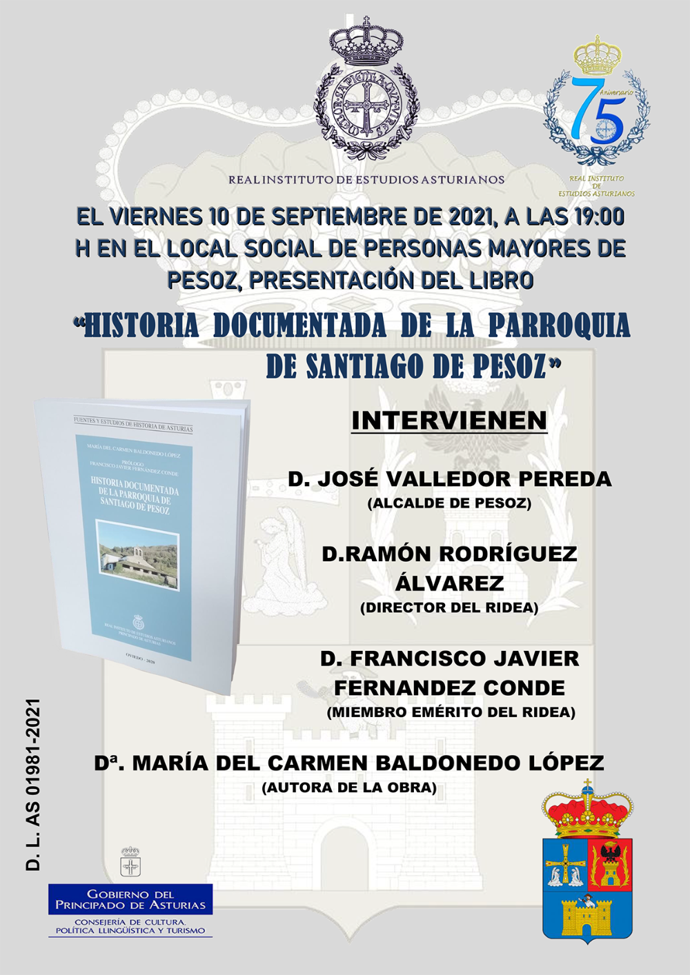 Imagen - Presentación del libro Historia documentada de la parroquia de Pesoz