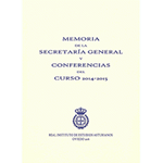 Imagen - Memoria de la Secretaría General y Conferencias del Curso 2014-2015